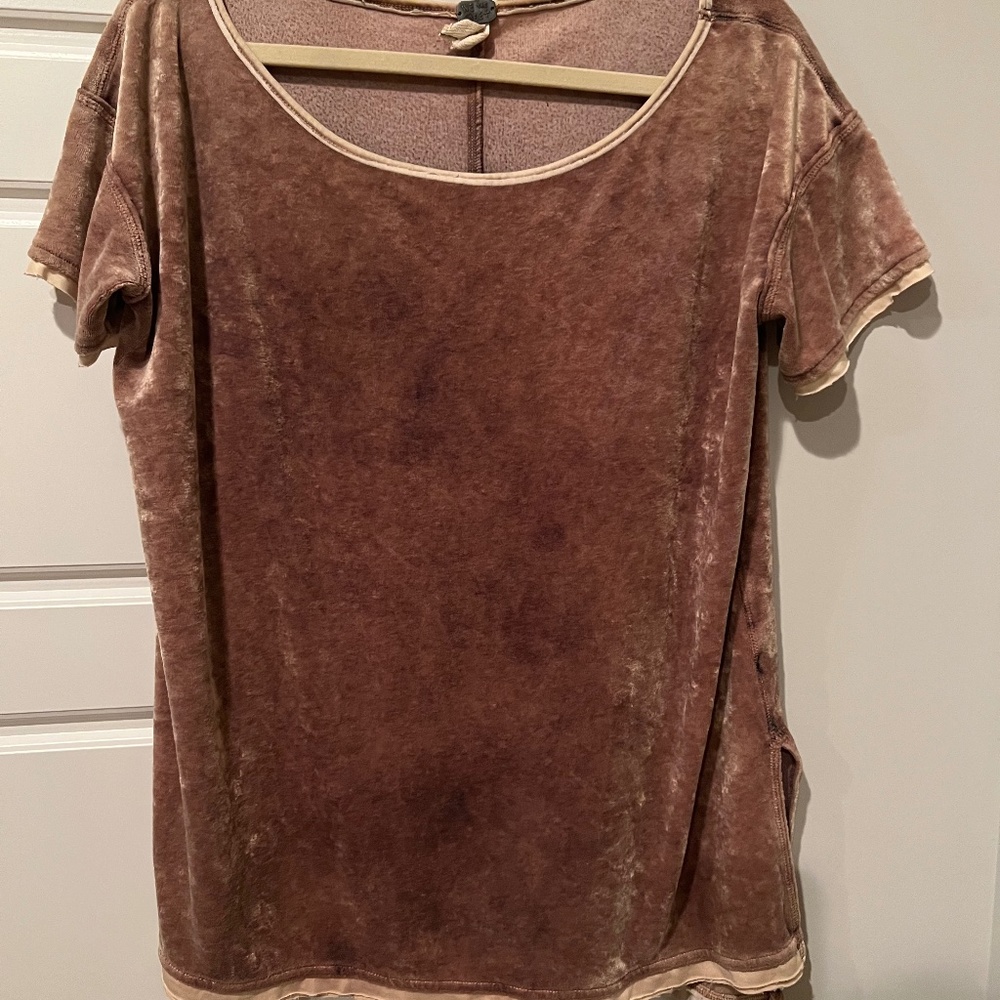 Free People velvet top
